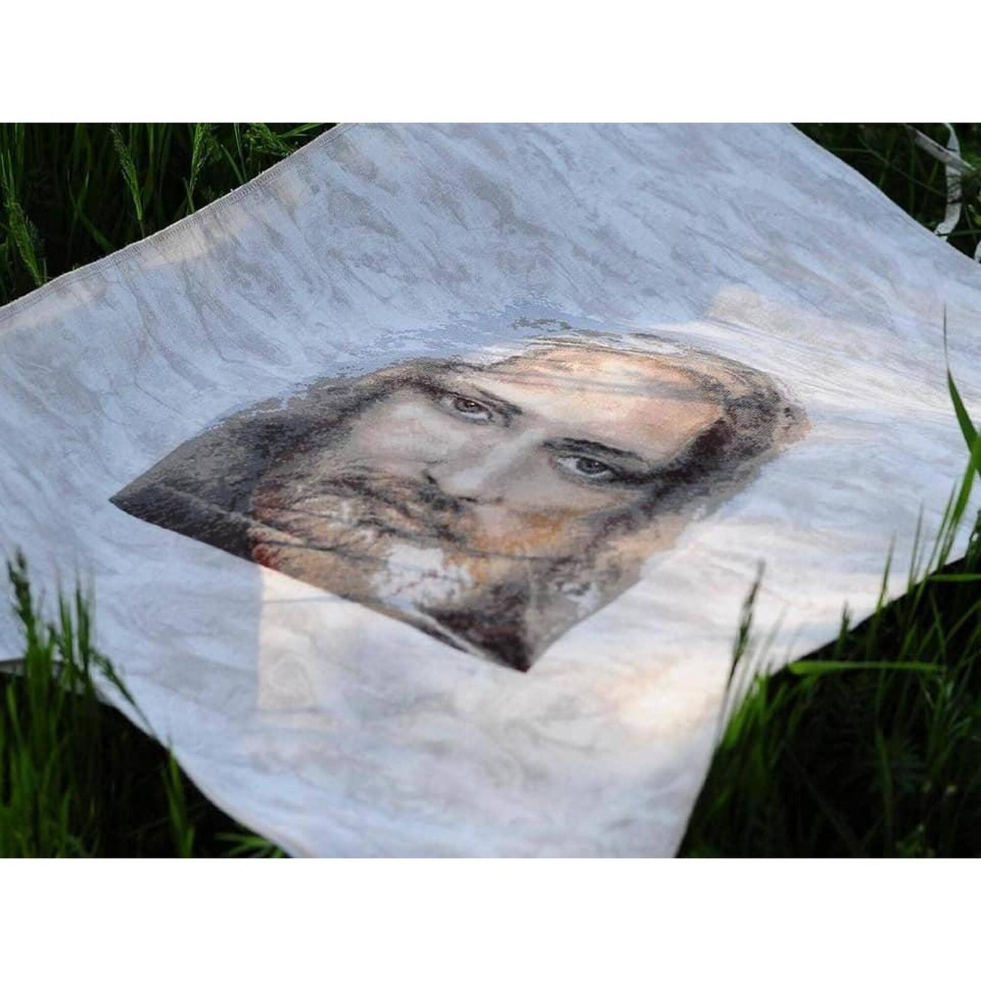 Charivna Mit Cross Stitch Kit Sacred Relic Of Christians - Turin Shroud - Truthful Image Of Our Lord Jesus Christ